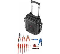 Facom Maleta de mantenimiento con ruedas + selección de electricidad de 14 piezas - BV.R30CM2PB, Negro