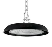FactorLED Campana Industrial UFO 150W, 18000Lm, IP65 Exterior, Lámpara Led ideal para naves industriales, talleres o fábricas, No Flick, HighBay, Luz Fría 5700K (150, Vatios)