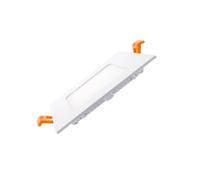 FACTORLED DOWNLIGHT LED EMPOTRABLE CUADRADO 8W OSRAM, PLACA SLIM, PANEL EXTRAPLANO TECHO MARCO BLANCO, GRAN LUMINOSIDAD, LUZ BLANCA 3000K-4000K-5700K