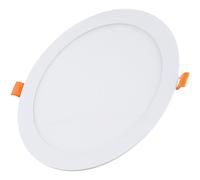 FACTORLED DOWNLIGHT LED REDONDO EXTRAPLANO 24W OSRAM, PANEL CIRCULAR SLIM, PLACA EMPOTRABLE TECHO MARCO BLANCO, GRAN LUMINOSIDAD, LUZ BLANCA 2700K-4000K-5700K