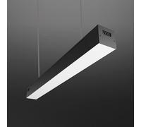 FactorLED Lámpara Techo Lineal Negra STELLAR, 24W, 2440Lm, Colgante o Superficie, Altura Regulable, Regleta Interconectable, para Hogar Cocina Salón Comedor y Oficina (Luz Fría 6000K, 60cm)