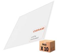 FactorLED Pack x10 Panel LED Slim 60x60cm 48W, Premium Line, NO FLICK, 5280 lúmenes, Drivers Multivatios, Paneles Backlit, IP20, Luz Blanca Fría 5700K
