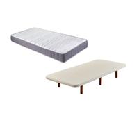 FACTORY COLCHÓN - Pack Colchón Viscoelástico Y Base Tapizada 105x190