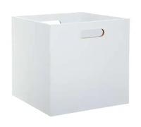 Factory Cuadros - Caja de Almacenaje de Madera Blanca 31 X 31 Cm