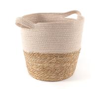 Factory Cuadros Cesta de Fibra y Algodón Natural para Decoración y Almacenamiento