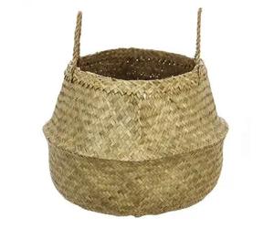 Factory Cuadros - Cesta Plegable Danilo Caña Natural / Macetero Planta - Dimensión 40 X 41 Cm