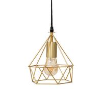 Factory Cuadros - Colgante de Alambre Ida Metal Dorado D19cm / Lampara de Techo