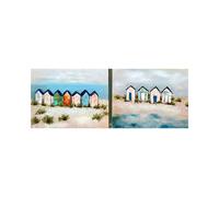 Factory Cuadros Cuadros Cuadros Cuadros Cuadros Cuadros Cuadros - Set de 2 Pinturas Originales para Decoración de Salón y Dormitorio Moderno