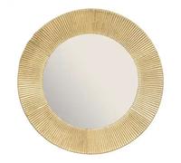 Factory Cuadros Espejo de Metal Dorado 90cm - Decorativo