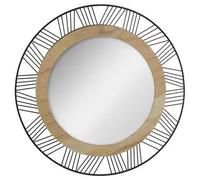Factory Cuadros Espejo de Metal Negro Indiana D45cm | Diseño Moderno