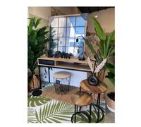 Factory Cuadros Espejo de Metal Negro Rennes 90x90 Cm - Diseño Elegante - espejo ventana