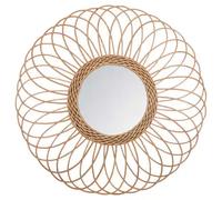 Factory Cuadros Espejo de Ratán Rosette D58cm - Estilo Rústico