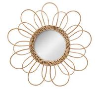 Factory cuadros Espejo ratán Flor 38cm / espejo decorativo / espejo de pared