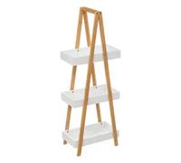 Factory Cuadros - Estantería Hassun de Bambú para Baño - 3 Estantes de Almacenaje - Mueble Organizador - Dimensión: L. 30 X P. 18 X H. 82 Cm