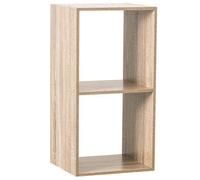 Factory Cuadros - Estantería Teo Natural con 2 Compartimentos - 34.5x32x67.5