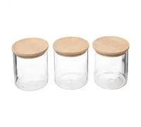 5five - lote de 3 tarros de cristal herméticos 350 ml "hermet