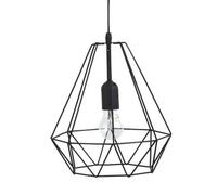 Factory Cuadros Lámpara Colgante Janina Varillas Metal Negro - Diseño Moderno