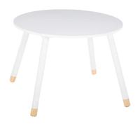 Factory Cuadros - Mesa Infantil Blanca Princesa - Bonito Diseño - 60x60x43cm