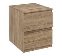 Factory Cuadros - Mesita de Noche con 2 Cajones Dolo - Mueble de Dormitorio Moderno