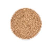 Factory Cuadros - Pack 4 Salvamanteles Naturales con Filo Blanco 35 Cm - Protege Tu Mesa - Manteles y Posavasos