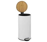 5five - Papelera Modern Color bambú 30l Blanca