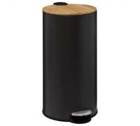 5five - papelera "modern color" bambú 30l negra