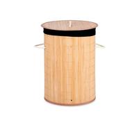 Factory Cuadros - Pongotodo Bambú Redondo - Cesta Ropa Sucia 37x37x50 Cm - Organización del Hogar