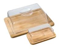 Factory Cuadros - Quesera y Mantequera de Bambú - Dimensiones: L19xl12.5xh6.0cm - Peso: 0.225kg