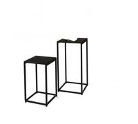 Factory Cuadros Set de 2 Mesas Auxiliares Metal PAZ - Diseño Moderno