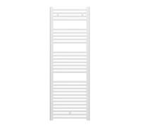 facula - Radiador Toallero DE Agua Ocean Blanco 1420x500mm | (NO Eléctrico) | 3 Soportes+purgador | Conexiones 3x1/2