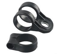 FACULX Clip de gancho de arnés de desbrozadora para cortadoras de cepillo de montaje lateral y cortadoras de césped, compatible con poste de eje de 26 mm, soporte de plástico negro