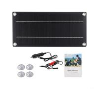 FACULX Kit de panel solar de 60 W, cargador de batería de goteo de 12 V para coche, furgoneta, caravana, barco, mantenedor de batería de coche, impermeable IP65, tasa de conversión del 24%