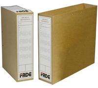 FADE Caja Archivo Definitivo Kraft 250g con Cintas de Cierre (Set de 100)