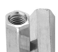 Fafeicy 10 piezas M8*40 Tuerca hexagonal de varilla larga, Tuercas de sujeción de acero galvanizado de 6 Lados, para ensamblar pernos, espárragos (M8*40)