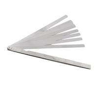 Fafeicy 300 mm Calibrador de espesores de Espacio con 0.02-1 mm de Espesor, 17 Cuchillas métricas, Herramienta de medición de Acero Inoxidable, Diseño Giratorio y Plegable
