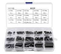 Fafeicy 400g 140pcs Llave de Pluma de Extremo Redondo de Acero Inoxidable Juego de Llaves de Eje de transmisión paralelas 8 mm 10 mm 12 mm 16 mm 20 mm 25 mm 30 mm, Alfiler, Llave