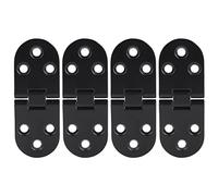Fafeicy 4pcs Bisagra de Flip Aleación de Zinc Negro 80x30 Mm Bisagra Plegable para Mesa de Gabinete Drop de Hoja de Diy Muebles de 180 Grados Hardware de Rotación