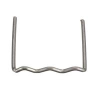 Fafeicy 500 Grapas de Soldadura de Plástico, Fuertes Grapas de Metal a Prueba de óxido Resistentes a los Golpes para Reparación de Parachoques, con Soldadura Rápida y Fácil (Ondas pequeñas de 0,8 mm.)