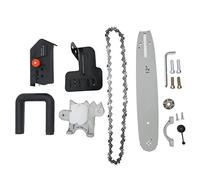 Fafeicy Accesorio Convertidor de Sierra de Cadena para Amoladora Angular, 1200W, para Corte de Madera, Acero y Plástico con Soporte Compacto y Ligero