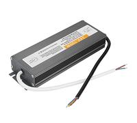 Fafeicy Adaptador de Transformador de Fuente de Alimentación de Controlador LED Impermeable IP67 Ultradelgado de 100 W Entrada AC110-250 V Salida Seleccionable DC12 V 24 con Cubierta (DC24V)