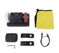 Fafeicy Amoladora de Banco Inalámbrica Mini Amoladora de Banco de Pequeña 2000-6000 RPM Velocidad Variable con Discos Abrasivos Dobles de 3 Pulgadas Grano 36 60 para
