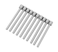 Fafeicy Barra Redonda de Acero Blanco de 10 Piezas, Varilla Redonda HSS de 6x6x3x50 Mm