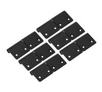 Fafeicy Bisagra de Puerta de Acero Inoxidable, 6 Piezas Bisagra de Gabinete en Forma de Bandera 7,6 X 3,1 Cm con Orificios de Montaje de Eje Rotación Suave para Herrajes para Puertas de