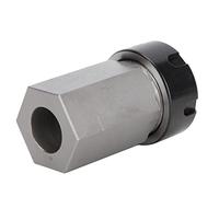 Fafeicy Bloque de Portabrocas Hexagonal ER25 Bloque de Portabrocas de Acero Duro ER25, Orificio Pasante de 42 Mm de Diámetro Exterior Configuración Rápida de Alta Precisión