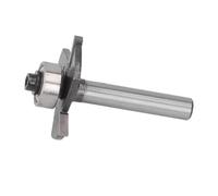 Fafeicy Broca Enrutadora con Ranura en T, Fresa con Ranura en T, Cortador con en , Vástago de 1/4 de Pulgada, de Corte de 3/32 de Pulgada, Hoja de Acero de Tungsteno con