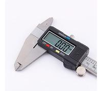 Fafeicy Calibrador Vernier Digital, Calibrador Digital de Acero Inoxidable con Pantalla LCD Grande, Rango de 0 a 200 Mm, Rango de 0 a 8 Pulgadas, Resolución de 0,01 Mm para el Hogar, Bricolaje,