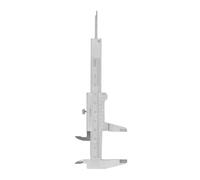 Fafeicy Calibre Vernier de Acero Inoxidable de 0-80 Mm, 0,05 Mm, Escala Dual Métrica y en Pulgadas con Medición de Paso de Profundidad para Mecanizado de Ingeniería Mecánica