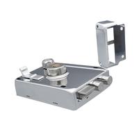 Fafeicy Cerradura de Cerrojo para el Hogar Cerradura de Puerta Exterior de Zinc Cromado de Hierro 119 X 85 Mm con 5 Llaves Cilindro de Grado B para Entrada de Seguridad Puerta de Dormitorio Uso de