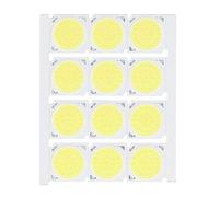 Fafeicy Chip LED integrado-12 Piezas COB Fuente de luz Chip LED Redondo de Alta Potencia 1080LM Iluminación DIY 12W 36-41V(White Light)