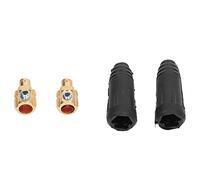 Fafeicy Conector Rápido para Cable de Soldadura 35-50mm² 315A, Enchufe de Goma y Latón con Resistencia a la Inserción Incorrecta, Al Aceite y a Altas Temperaturas para Máquina de Soldar